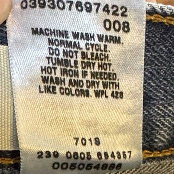 Levi’s 505 Men’s Jeans 36x30 Blue Regular Fit Straight Leg Denim Made in Lesotho - Picture 9 of 12